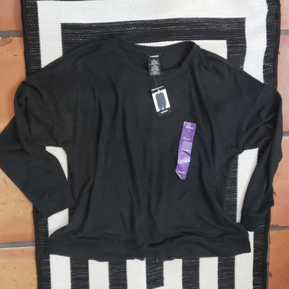 Premise long sleeve back zip top